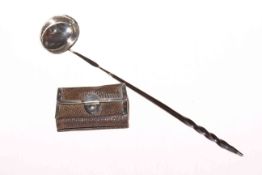 George III silver tody ladle, Elizabeth Morley, London 1803,