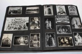 WWII military scrapbook snapshot photograph album with reference to the Swedish Navy, S.S.