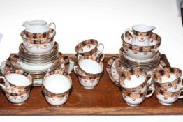 Forty two piece Stanley china tea service (12 place setting).