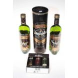 Three bottles of Glenfiddich pure malt including two Special Old Reserve;