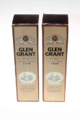 Two boxed Glen Grant 10 year pure malt whisky.