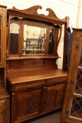 Late 19th/early 20th Century walnut mirror backed sideboard.