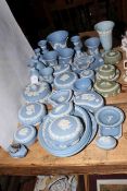 Collection of Wedgwood Jasperware, at least forty pieces.