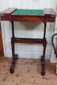 Victorian rosewood easel topped adjustable writing table,