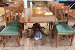 Victorian mahogany rectangular breakfast table,