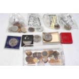 Collection of coins including pre 1947 coinage (c1850 to 1933 six pences, half crowns),