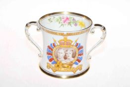 Shelley 1937 Coronation loving cup, 12cm.