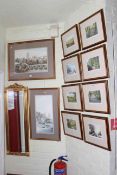 Set of eight K. Melling limited edition prints, J.
