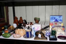 Mixed lot of ceramics and glass including Royal Doulton Stoneware, Caithness glass,