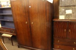 Four piece Stag Minstrel bedroom suite comprising double door wardrobe,