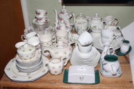 Royal Albert Lavender Rose twenty seven piece tea set and other china tableware.