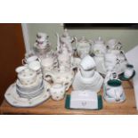 Royal Albert Lavender Rose twenty seven piece tea set and other china tableware.