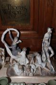 Six Nao figurines including ballerinas.