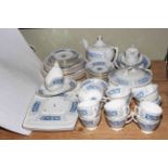 Coalport Revellery dinner and tea service of over fifty pieces.