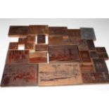 Collection of over fifty copper plates.