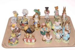 Collection of twenty one Beswick Beatrix Potter figures.