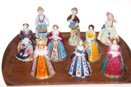 Royal Worcester Six Wives of Henry VIII figures,