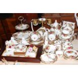 Royal Albert Old Country Roses, good collection of over forty five pieces including telephone,