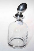 Italian contemporary silver topped decanter by Pampaloni.