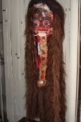 Malaysian mask and headdress.