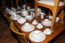 Wedgwood Kutani Crane tea and dinner service, No. R4464, approximately 90 pieces.