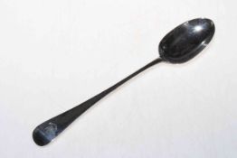 Late Victorian silver basting spoon, London 1898, 30.5cm length.