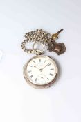 Gents silver pocket watch The 'Express' English Lever, by J.G.