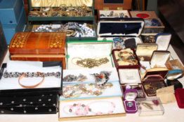 Large collection of costume jewellery.