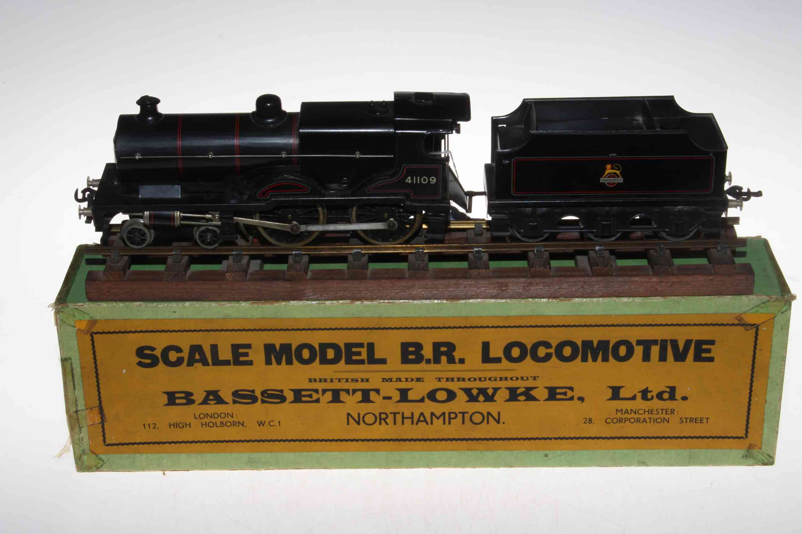 Bassett-Lowke scale model B.R. Locomotive, with original box and instructions, box 46cm.