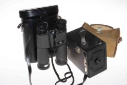 Swift Trilite 10x40 binoculars, and Ensign box camera (2).