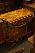 Italian style drop leaf drinks trolley.