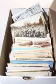 Shoe box of mainly North Yorkshire postcards, approximately 570 cards.
