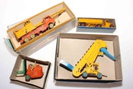 Four boxed Dinky and Dinky Supertoys including Elevator truck, Fork Lift truck,