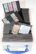 Collection of approx 380 Commonwealth stamp stock cards, dating 1840-1970,