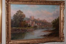 C. Harrington (1865-1943), Richmond, Yorks, oil on canvas, 41cm by 61cm, framed.