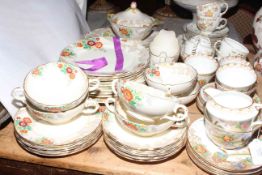 Sutherland China 'Exotic' half tea set, Royal Cauldon part service and other tea china.