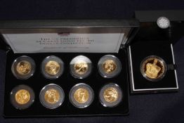 The Royal Mint 60th Anniversary of the Queen's Coronation UK £5 gold plated silver proof coin and a