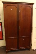 Edwardian mahogany gents compactum wardrobe stamped 793 to the back,