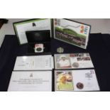 Collection including 1oz silver Britannia coins inc 2016 by Date Stamp in capsulated case with COA,