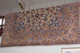 Kashan carpet 3.63 by 2.67.