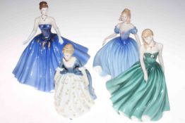 Four Royal Doulton ladies, Abigail 2006, Melissa 2001, Sarah 2002 and Alison.