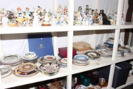 Large collection of collectors plates, Aynsley china, etc.