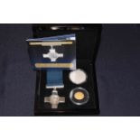 The George Cross Gold and Silver Matt Proof Set by The Bradford Mint with COA and original box.