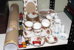 Approximately twenty seven pieces of Royal Albert Old Country Roses, Diecast toy models, Wedgwood,