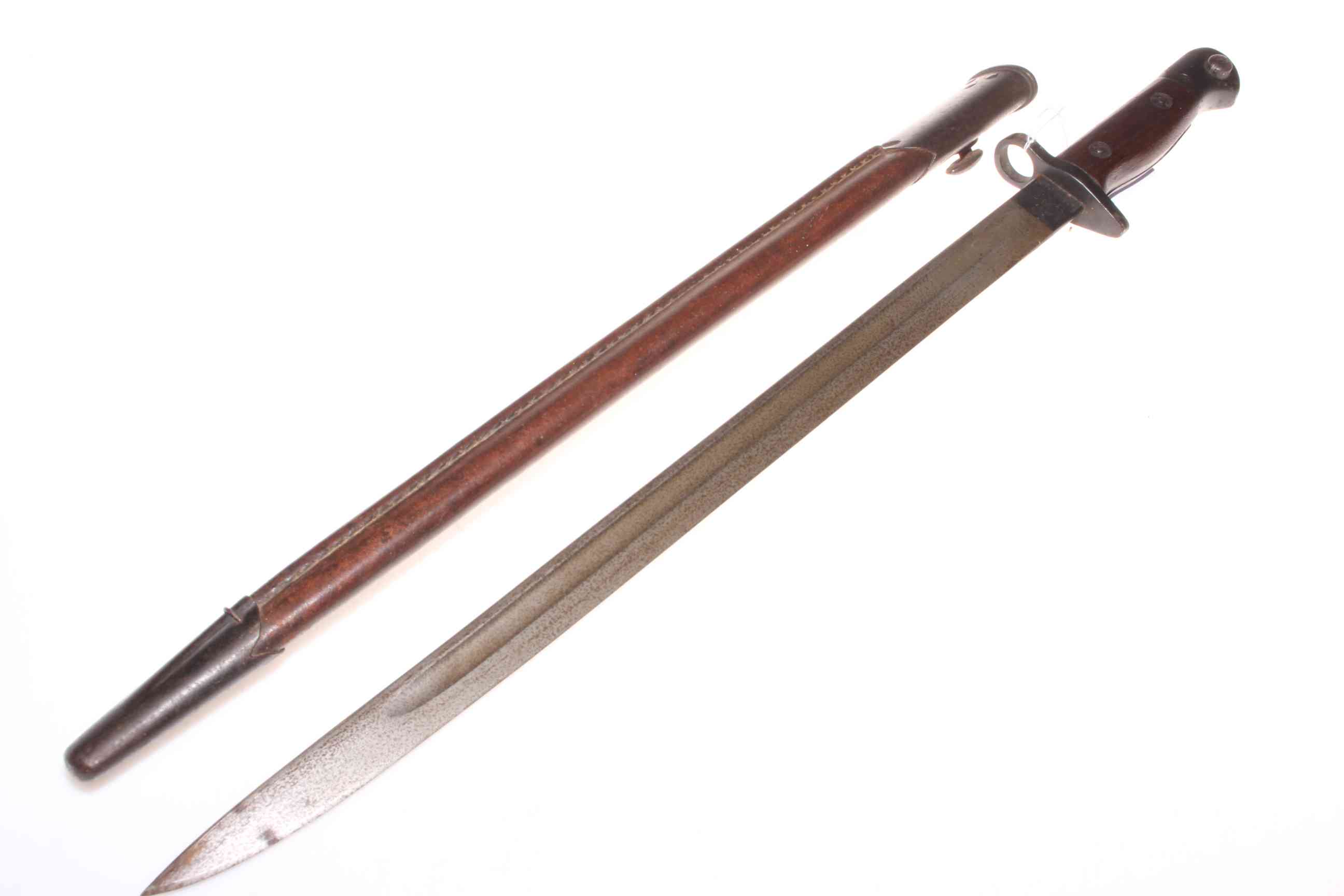 WWII bayonet and scabbard.