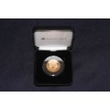 A 500th Anniversary 22 carat gold proof double sovereign (£2) 1989.