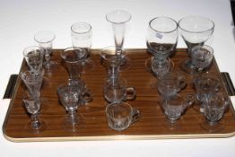 Good collection of 18th and 19th Century glasses, including rummer, ale, jelly, etc (20 pieces).