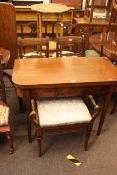 Victorian mahogany fold top tea table,