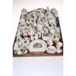 Large collection of crested china.