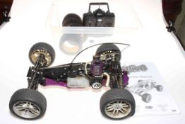 Riot Schumacher Racing petrol buggy X18 performance engine with instructions,
